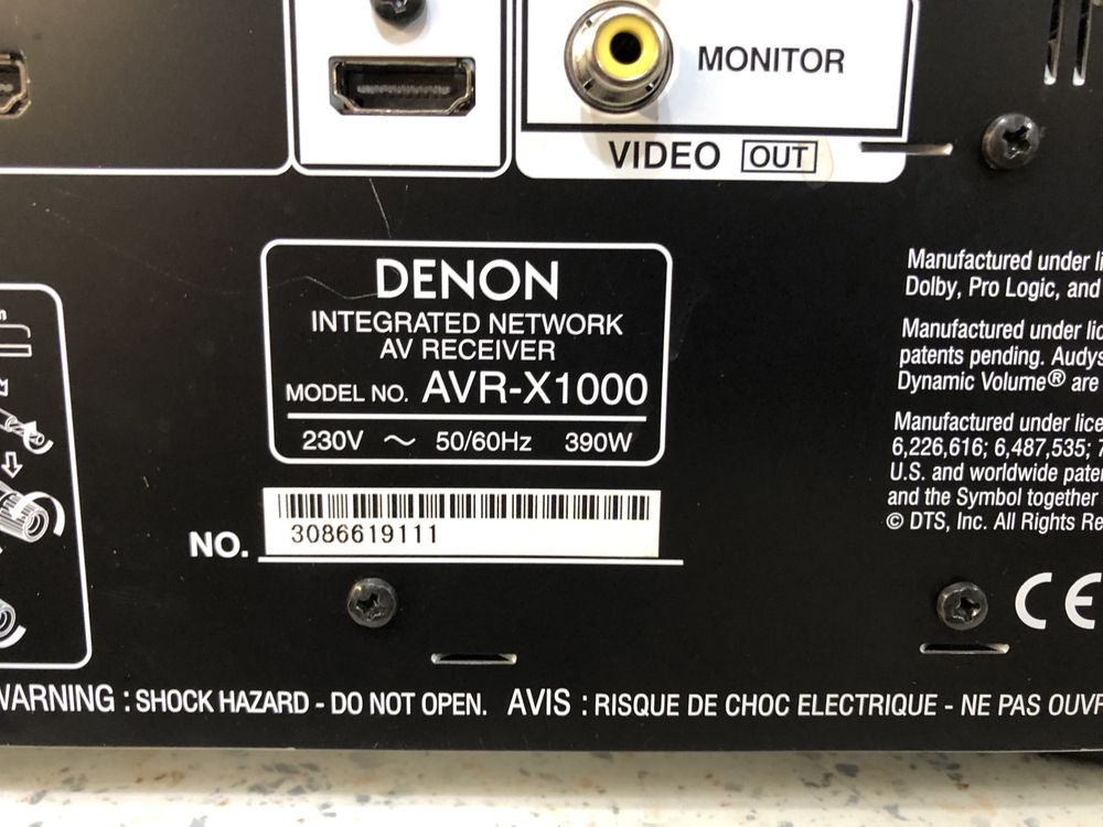 Denon AVR-X1000 resiver usb