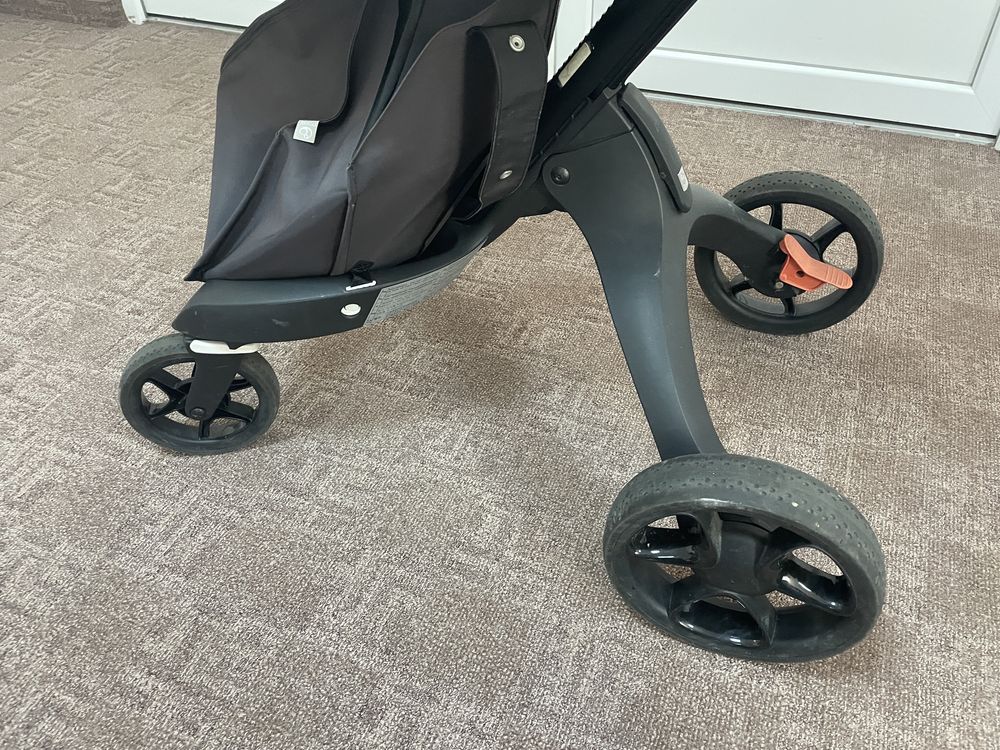 Carucior stokke 2 in 1, v6 Grey Melange -editie limitata