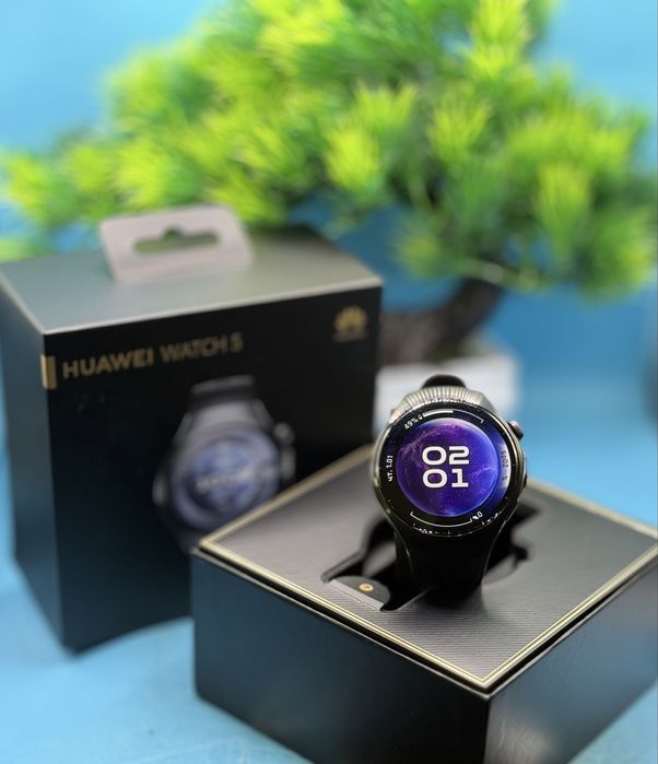 ГАРАНЦИОНЕН!!! Смарт часовник HUAWEI Watch 5, 46 мм, Black, LTE