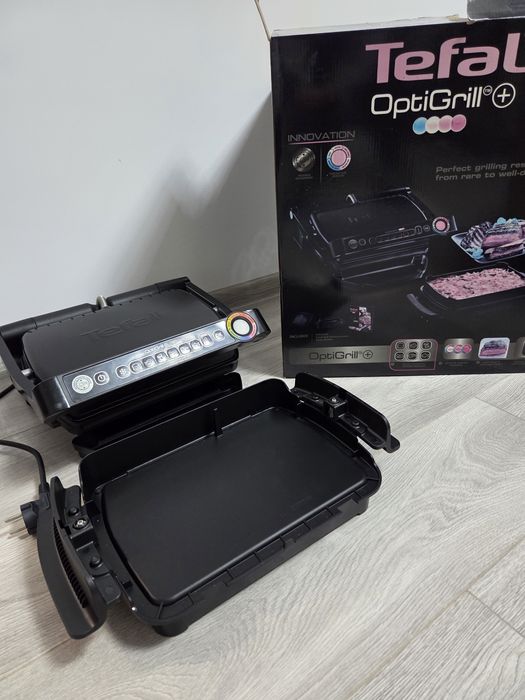 Gratar electric TEFAL OptiGrill+ Snacking&Baking GC714834, 2000W, 6 pr
