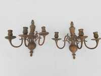 Стари бронзови аплици свещници за стена. Внос Франция