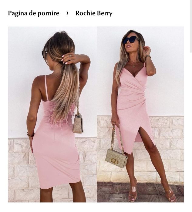 Rochie - Tessa Boutique Roz pudra noua