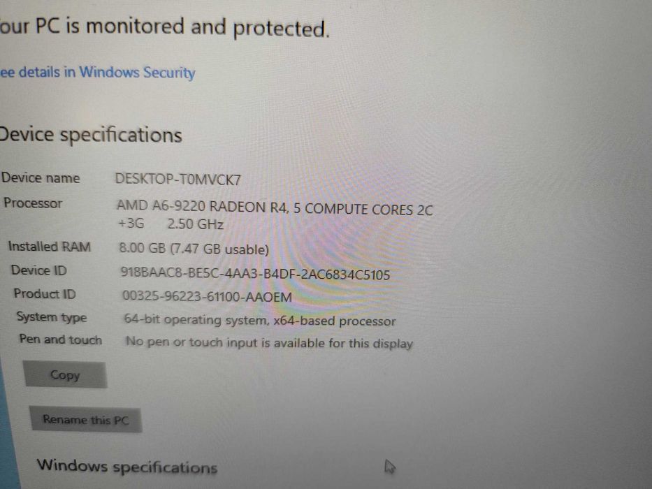 Laptop HP 17 inch, Amd, 8Gb Ram, ssd128Gb, garantie! Schimburi!