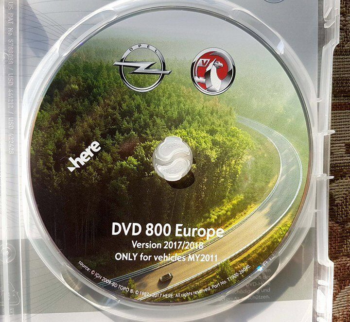 OPEL Insignia harta navigatie CD500 / DVD800 NAVI 2019 Romania