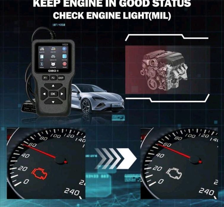 OBD 2 Четец на кодове, живи данни