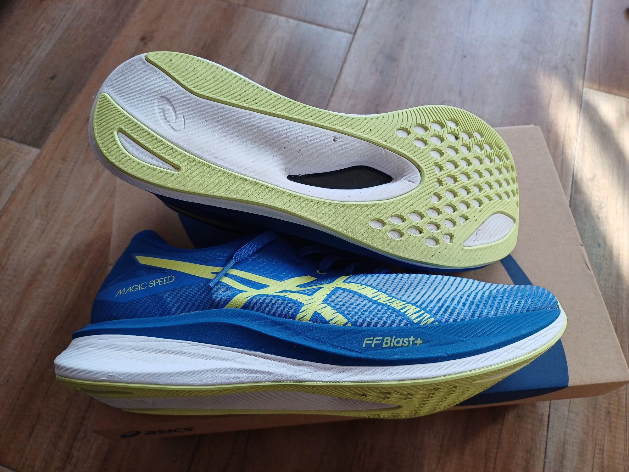 Asics magicspeed 3, 45 номер на 15км, 1 бягане