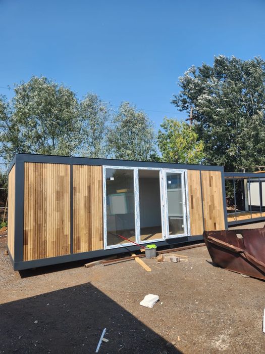 Vand container gri antracit 6x2,4 o usa un geam 2.799€