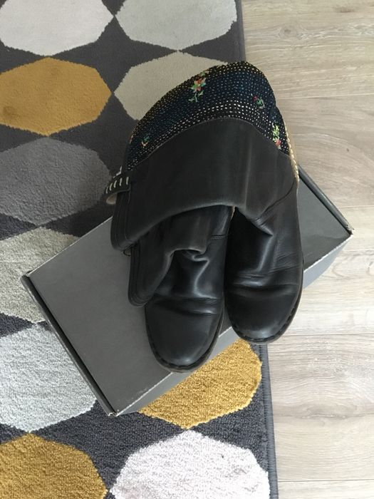 Cizme piele Terra Plana, negre, marimea 37