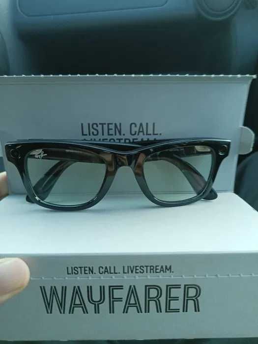 Смарт-очки Ray-Ban Meta WAYFARER CLEAR черные