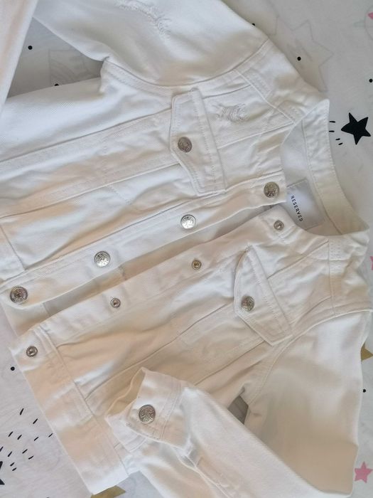 Geaca Jeans Alb 7 ani REZERVED