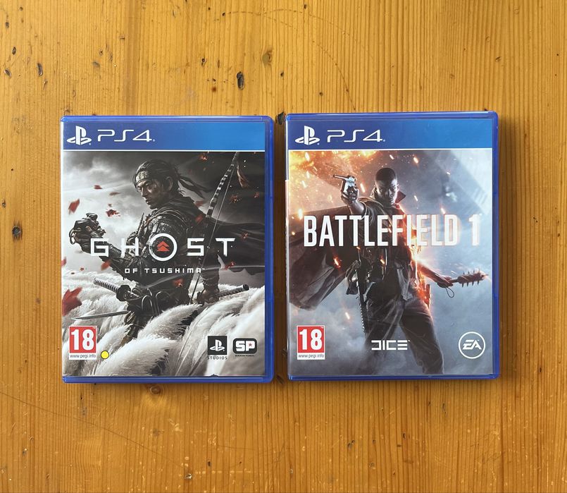 Ghost of Tsushima ps4 и Battlefield 1 ps4