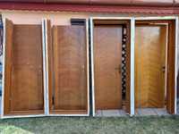 De vânzare 4 uși complete din lemn, celulare, furniruite, cu accesorii