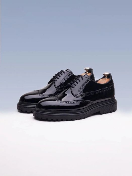 Мъжки обувки от естествена кожа / сникърси класически маратонки