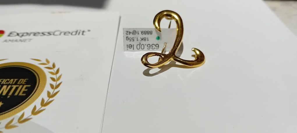 (Ag42) Brosa aur 18K 1.55gr B8889