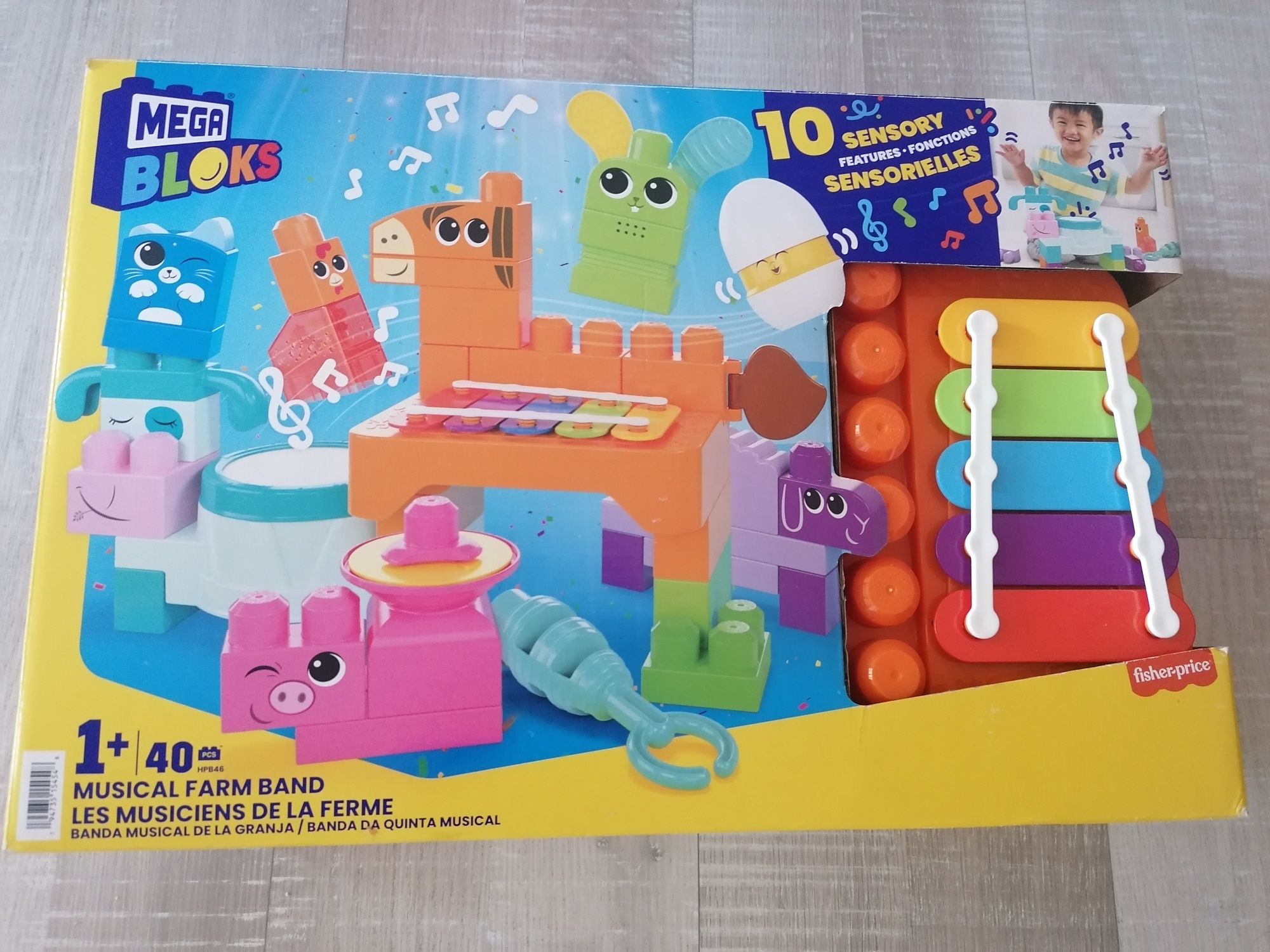 Mega Bloks музикален конструктор НОВ