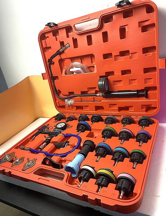 Set Testare & Reumplere Racire + Pompa Vid – 27 Piese