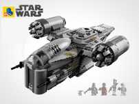 NOU Nava Tip marca L Star Wars The Razor Mandalorian 75292