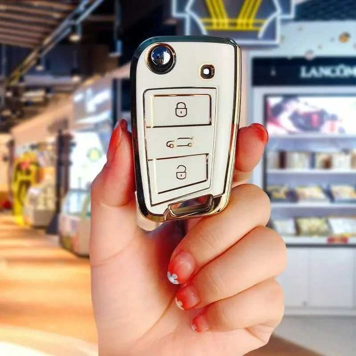 Husa premium pentru cheie auto Audi, VW, Seat, Skoda