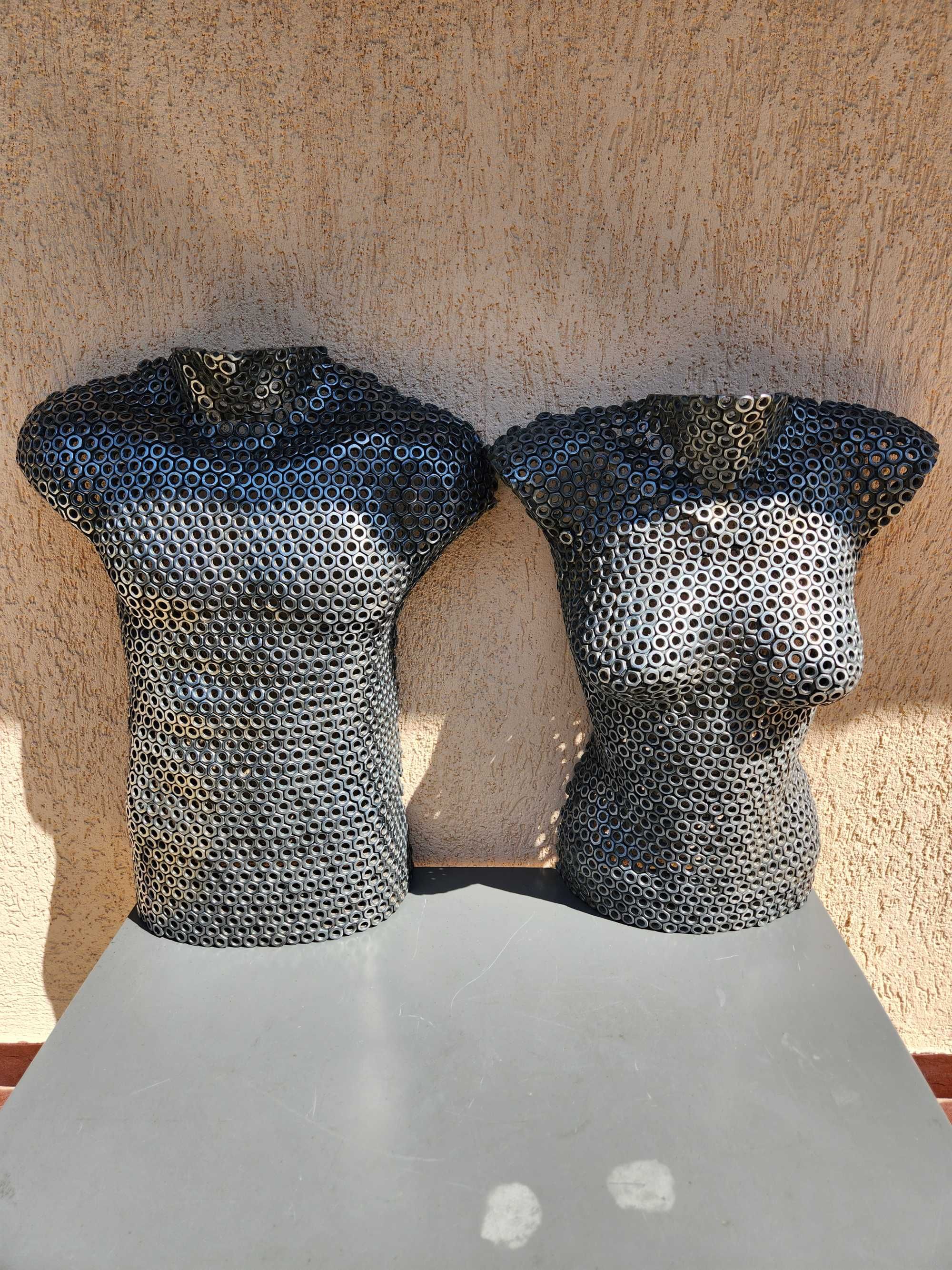 Busturi Artistice Unic Realizate din Piulițe Metalice Sudate- Medieval