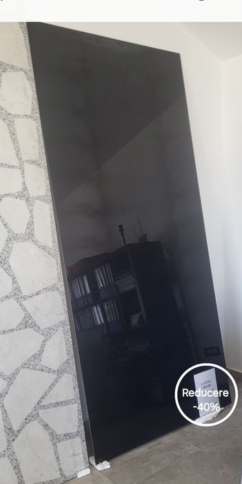 -40% !! Gresie/faianta 120x260 cm negru intens, lucioasa