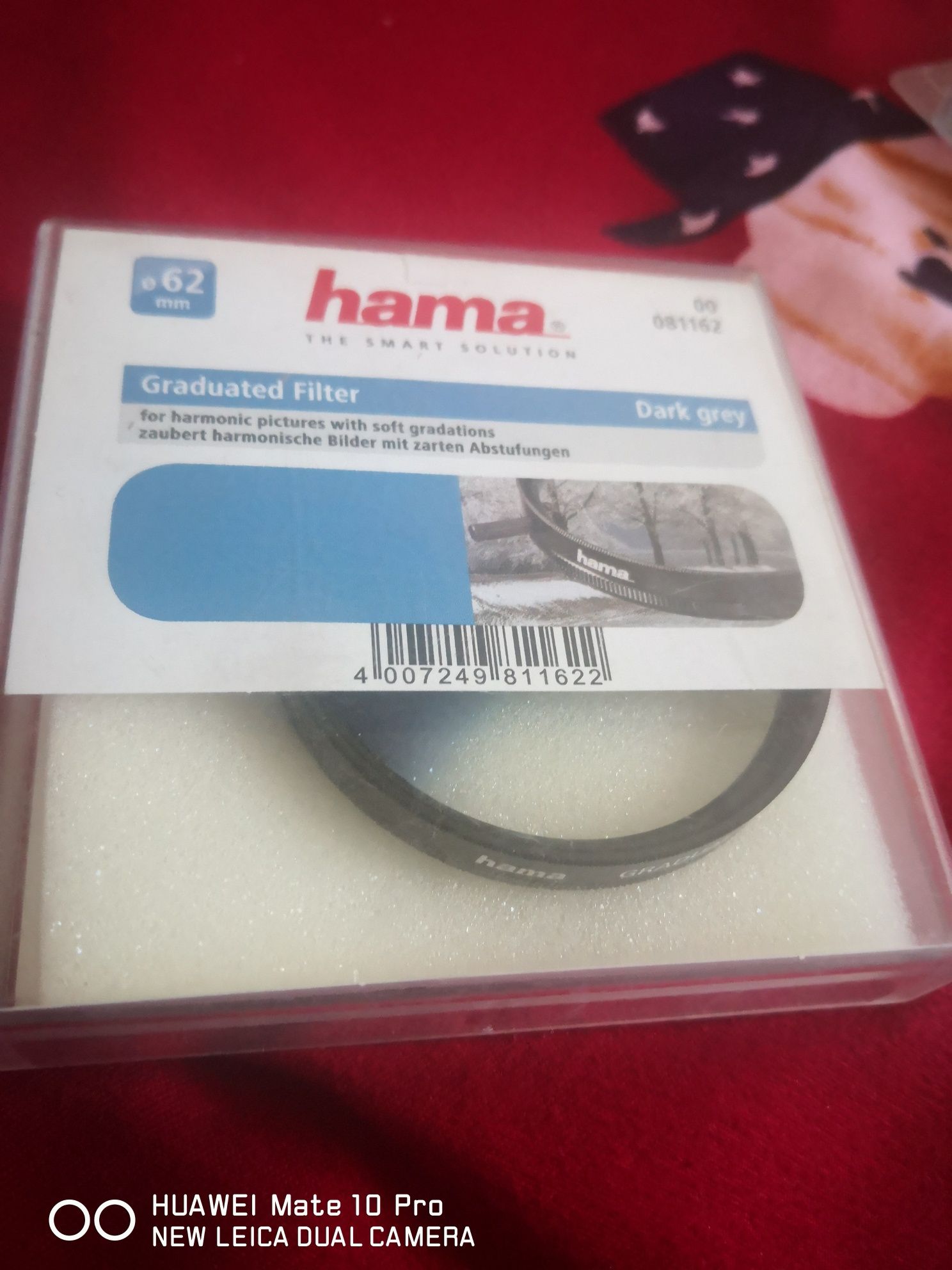 Filtru gradual Hama 40,5mm/62mm, Gri inchis