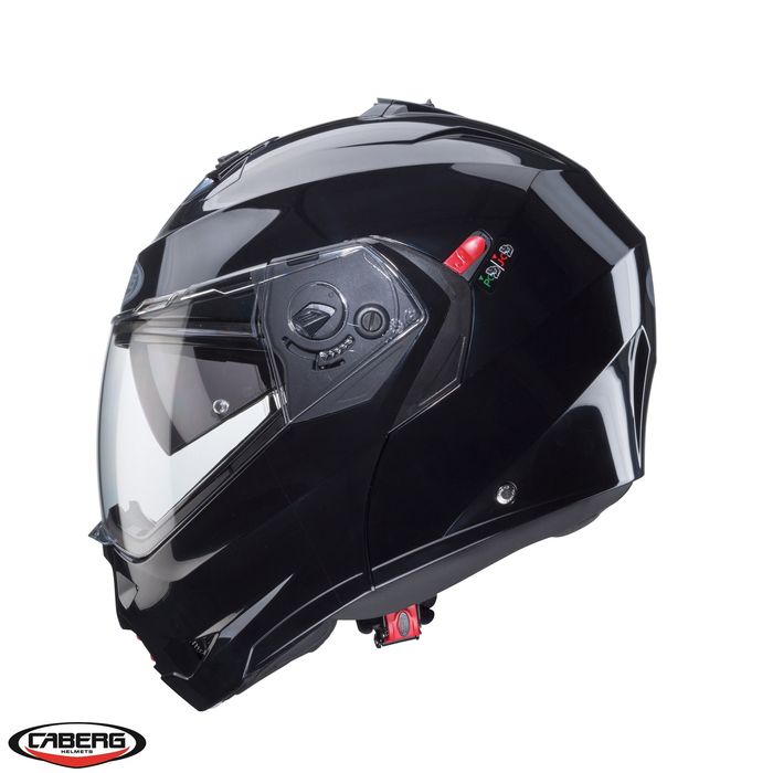 Casca flip-up Caberg Duke X SV smart Black, pinlock ready S, M, L, XL