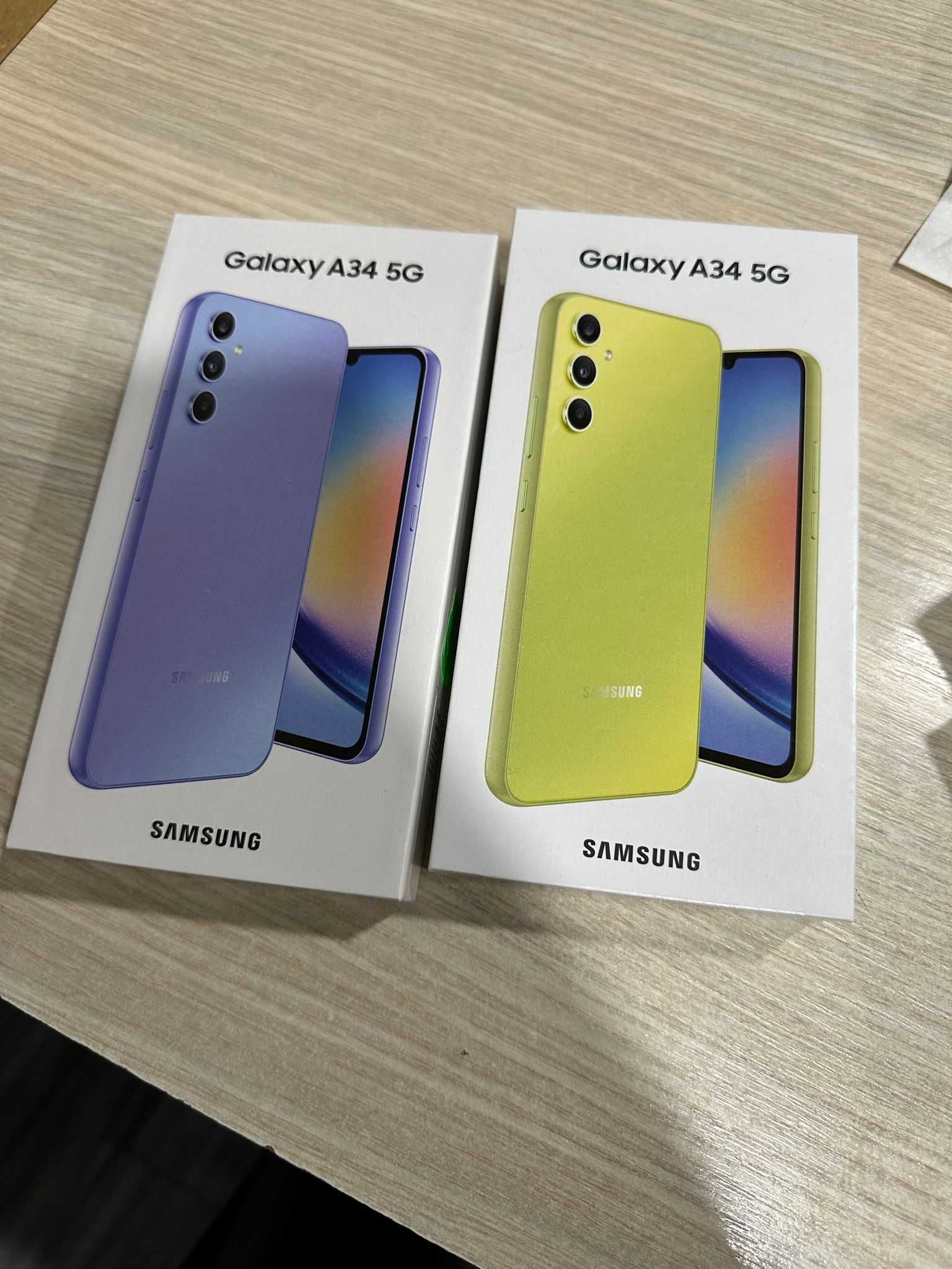 Samsung A34, 6GB RAM, 128GB, 5G, Light Violet/Green, Sigilat!!!