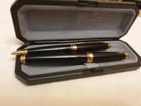 Комплект черни луксозни химикалка и писалка