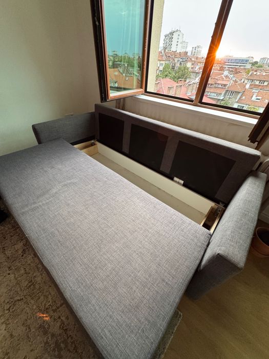 Разтегателен диван Ikea сив