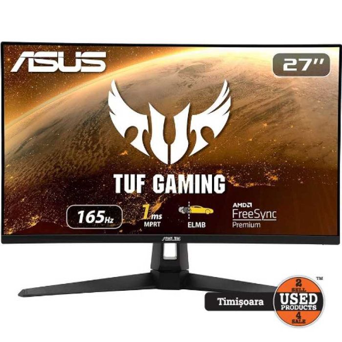 Monitor Gaming LED IPS ASUS TUF VG279Q1A, 27" | UsedProducts.Ro