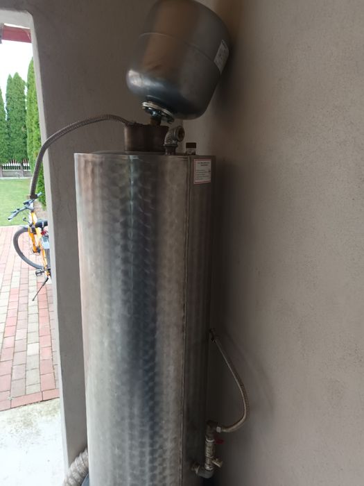 Cazan inox baie cu focar