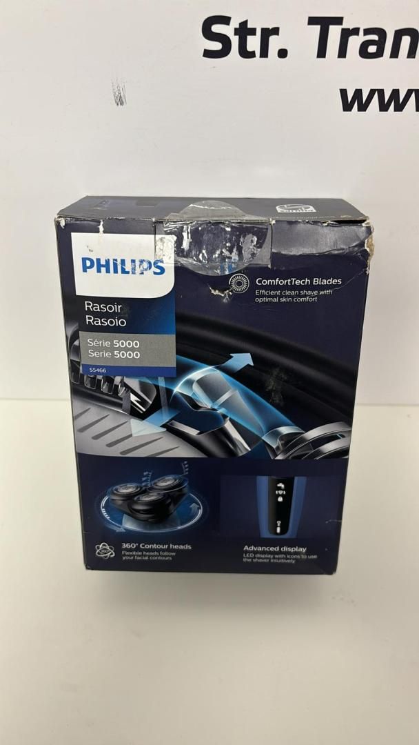 Aparat de ras Philips Series 5000 S5466/18, Acumulator, Autonomie -T-