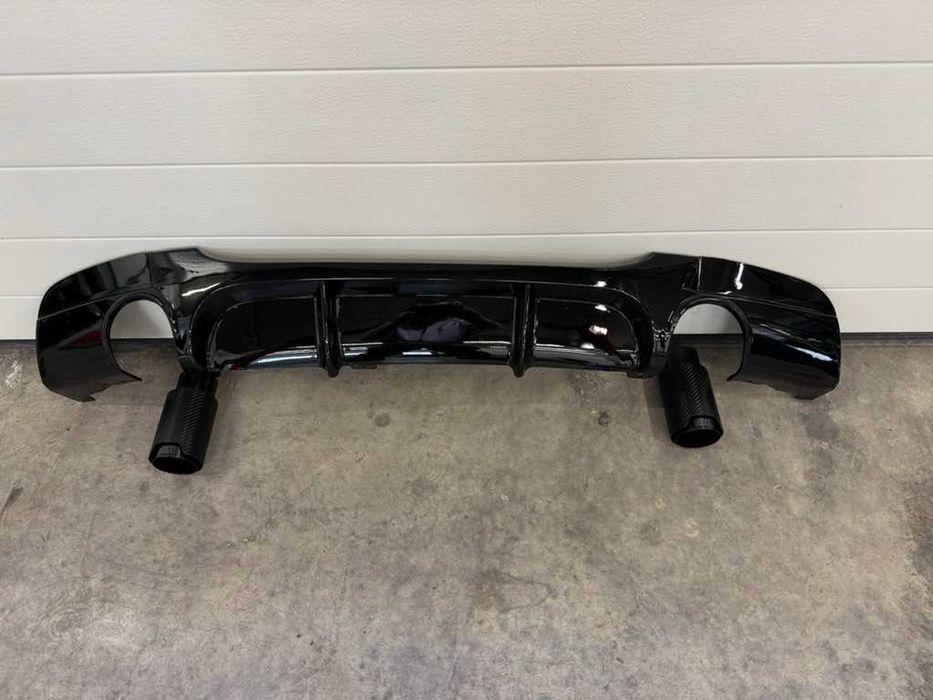 Дифузьор за задна броня BMW E92 Coupe (2006–2013), Mtech двоен, черен