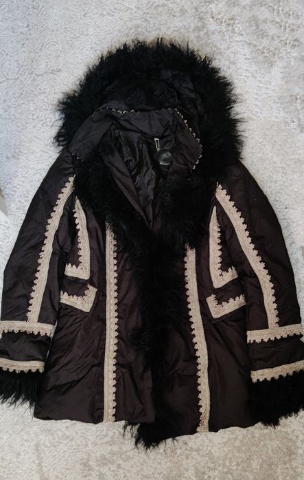 Geaca cu puf si blana naturala