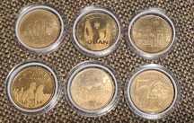 Lot 6 monede comemorative 50 de bani