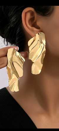 Cercei lungi aurii gold Fashion/Guess Swarovski