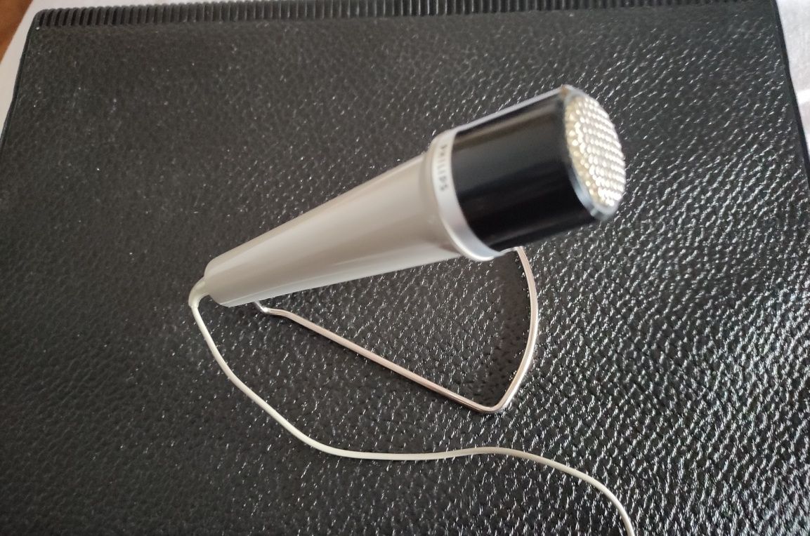 Philips dinamic microphone EL 1980/00. Ретро микрофон.