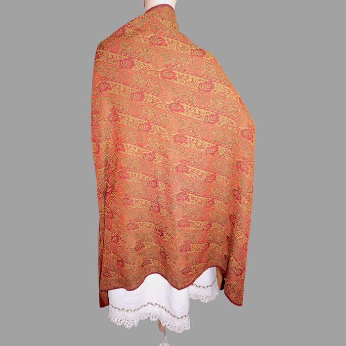 Sal mare de lana sau casmir, esarfa groasa, broboada