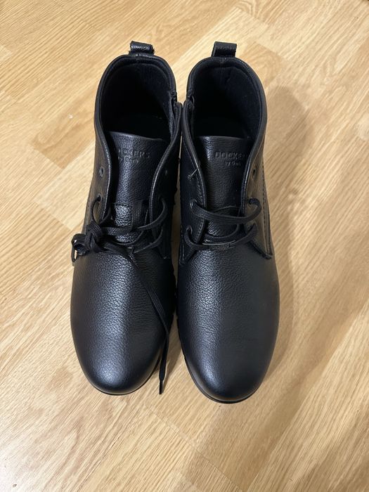 Мужские черные ботинки  100% кожа 46 размера