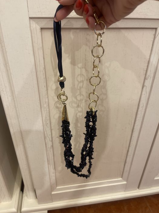 Колье Авантюрин синий (ночь каира ) новое.