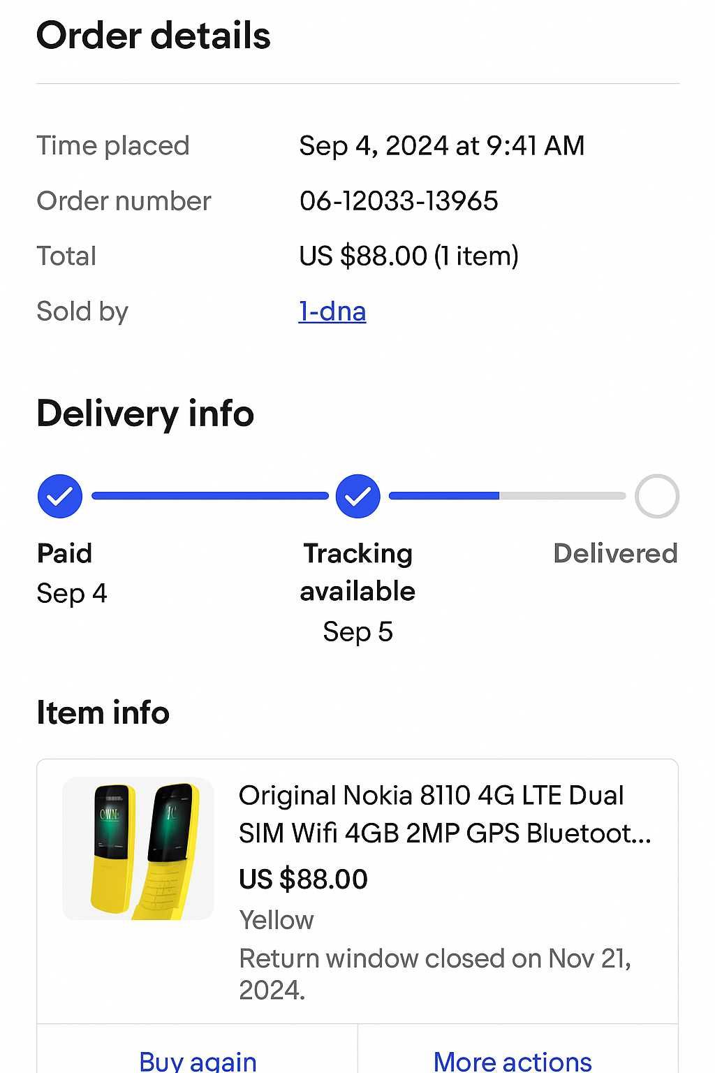 Original Nokia 8110 4G, banana phone, nou, Dual sim