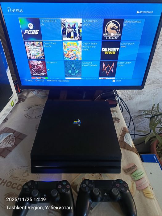 Sony playstation 4 PRO 1TB 4UHD +20 игры и 3 месяц гарантия ps4 пс4