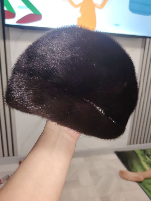 Норка шапка женская