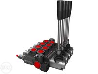 Distribuitor hidraulic monobloc 4 sectiuni 40 l/min 1/2"
