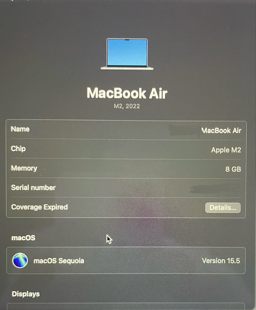 Macbook air M2 как новый