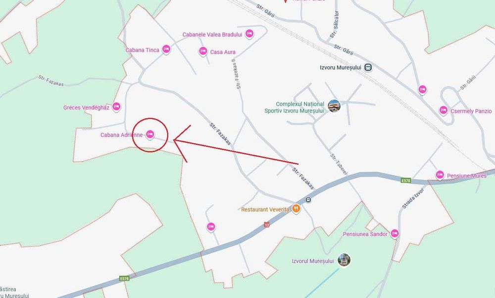 De vânzare Casă de vacanță la Izvorul Muresului