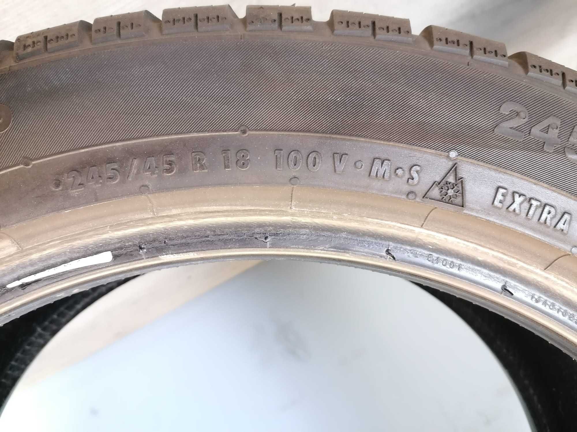 Anvelope 245/45 R18, iarna, Continental, DOT 2018