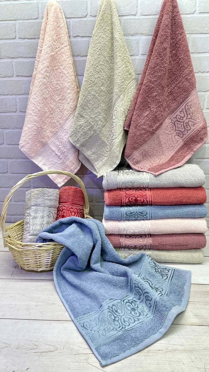 Для лица и для бани махровые полотенца