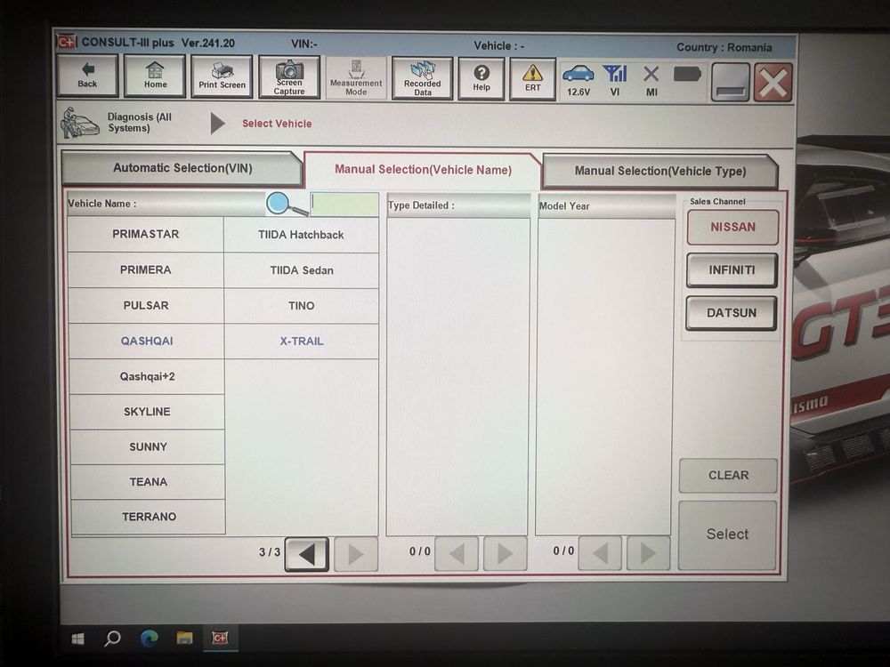 Tester/Diagnoza VNCI-RNM Nissan/Infiniti+Dell 5280 soft Nissan Consult