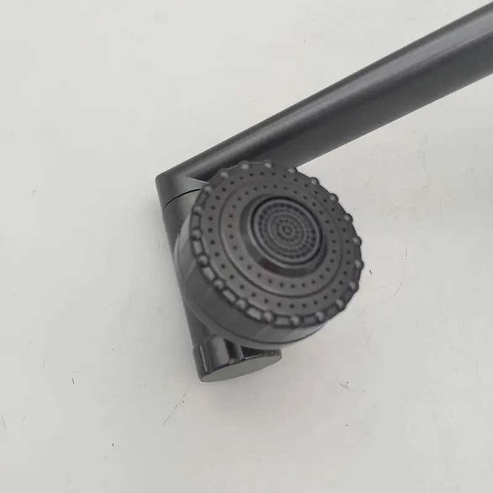 Baterie apa monobloc rotativa 720 grade negru lucios completa